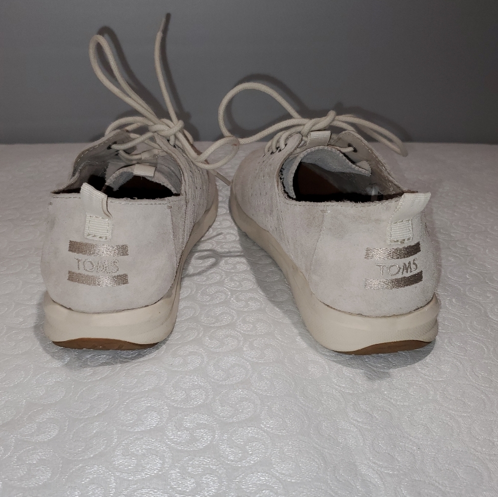Ladies TOMS Del Rey Suede Snickers - Picture 5 of 9